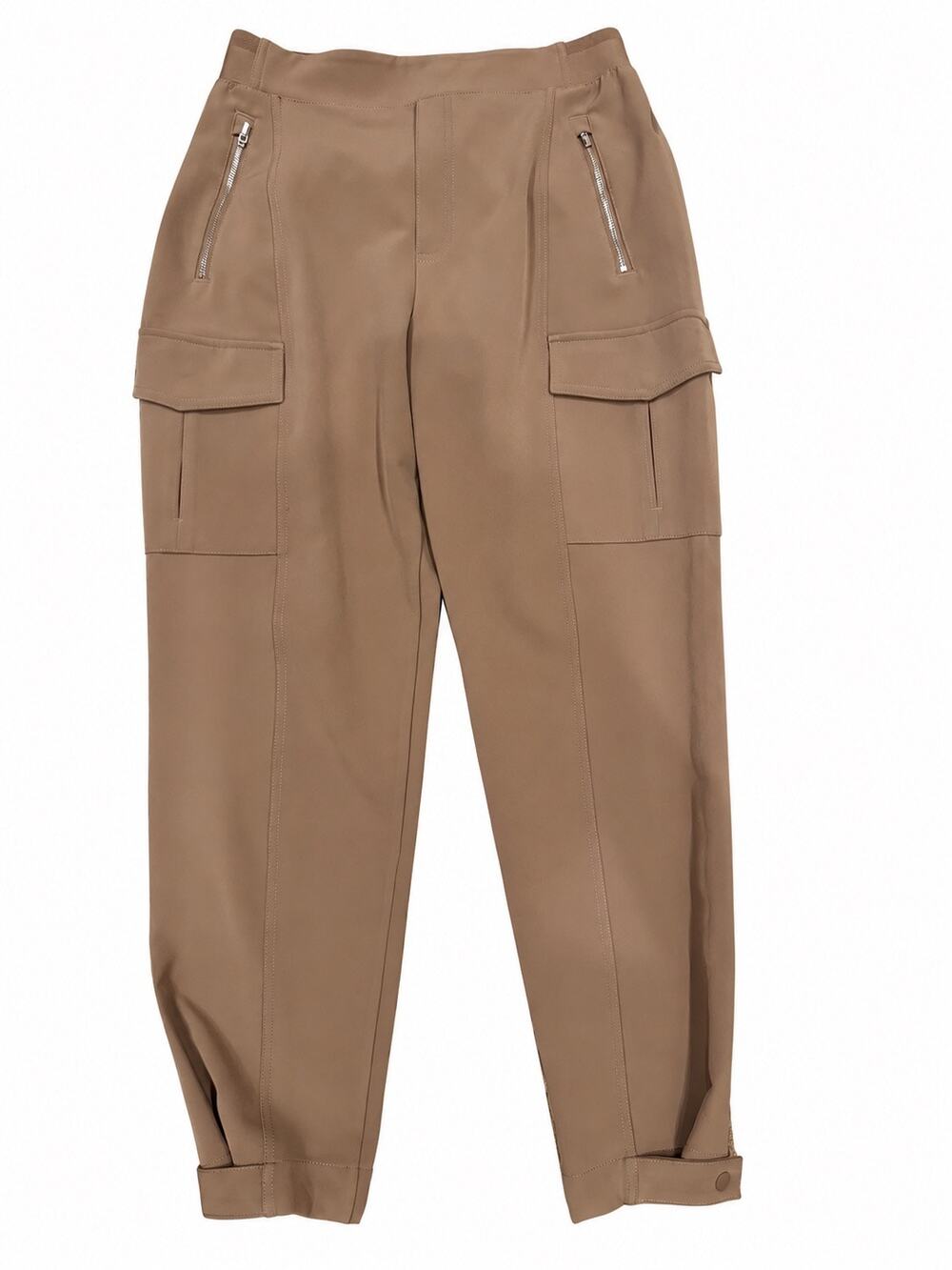 Athleta Endless High Rise Cargo Pants β Tan Stretch Utility